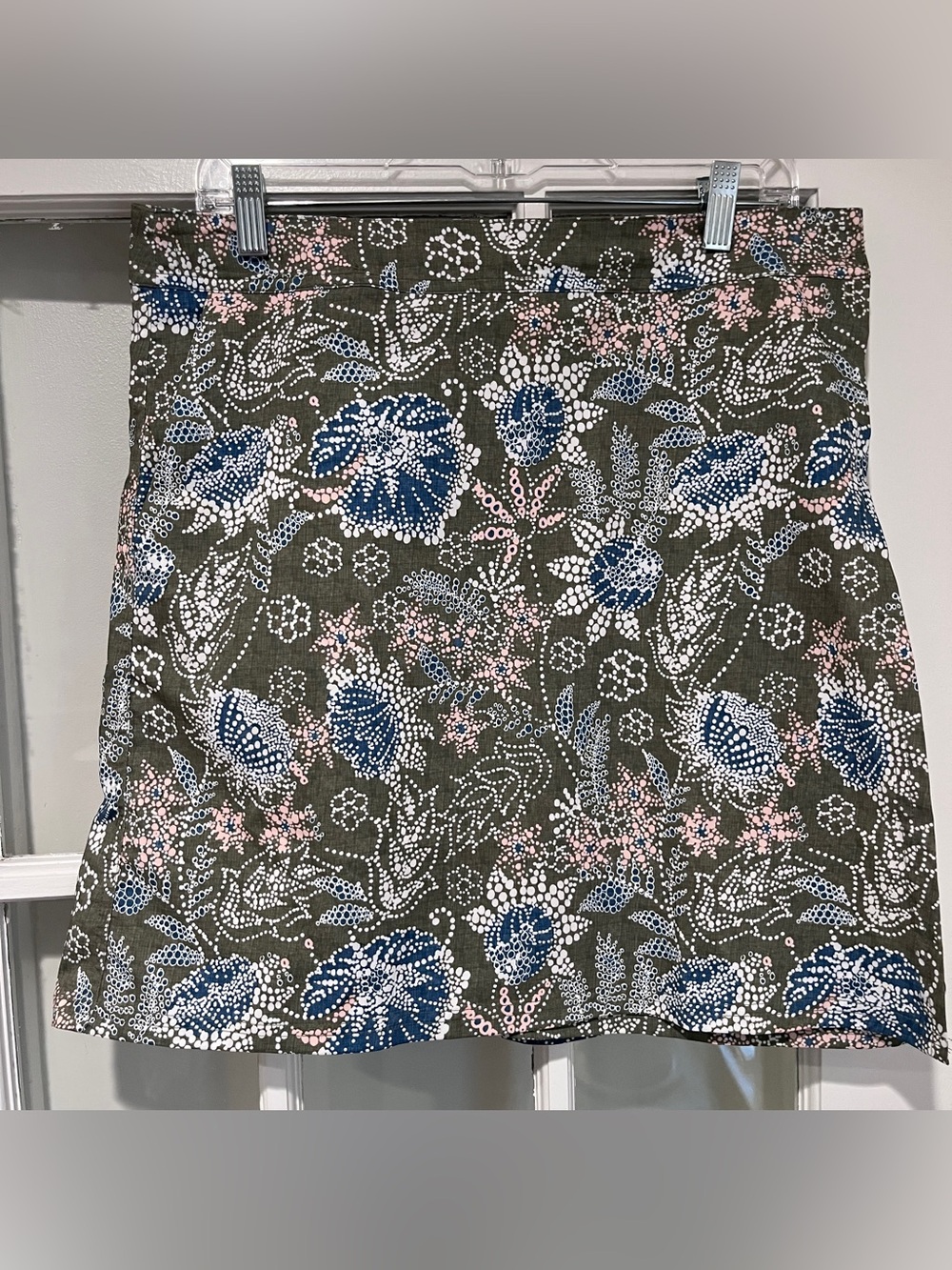 RipSkirt Hawaii La Boheme Olive Batik Length 2 Wrap Rip Skirt Sz L Coverup Wrap